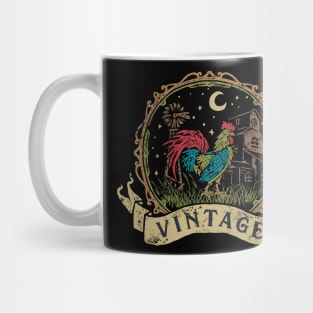 Vintage Farm Rooster Mug